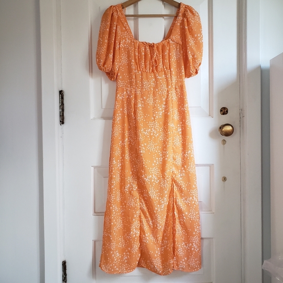 Sienna Sky Orange Summer Dress - Picture 1 of 3